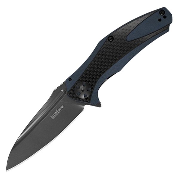 Kershaw® - Natrix 3.25" Gray/Blue Drop Point Folding Knife