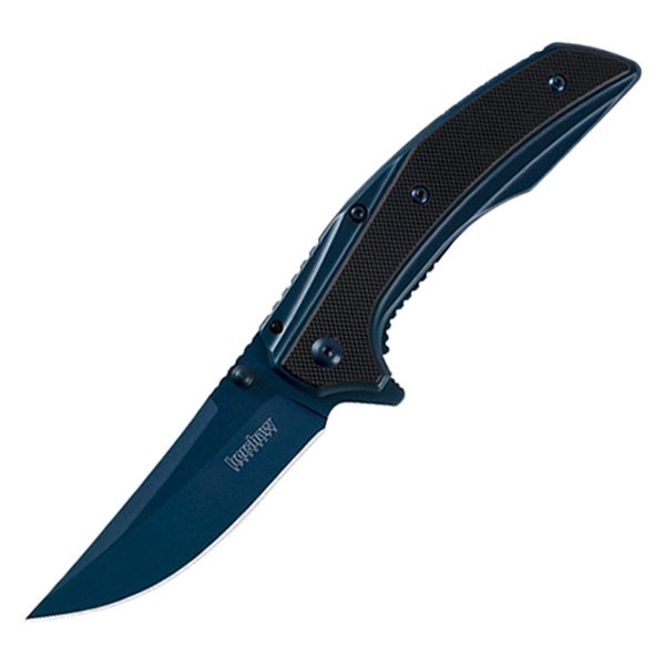 Kershaw® - Outright 3" Blue Straight Back Folding Knife