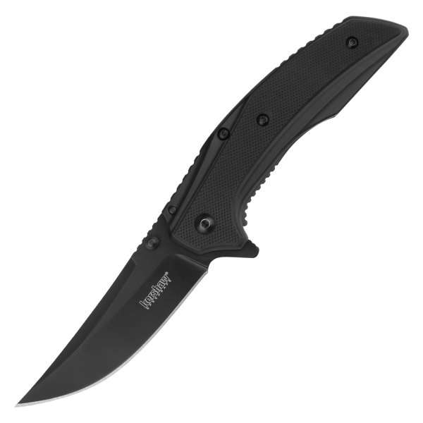 Kershaw® - Outright 3" Black Straight Back Folding Knife