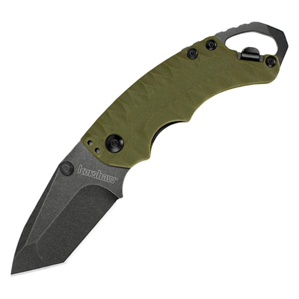 Kershaw® - Shuffle II 2.6" Tanto Olive Handle Folding Knife