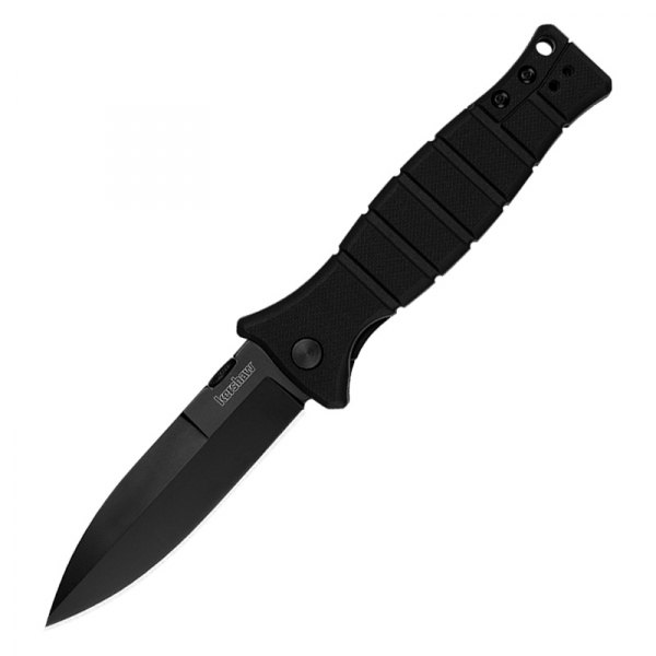 Kershaw® - Xcom 3.6" Black Spear Point Folding Knife