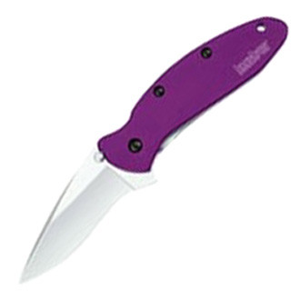 Kershaw® - Scallion 2.4" Recurved Purple Handle Folding Knife