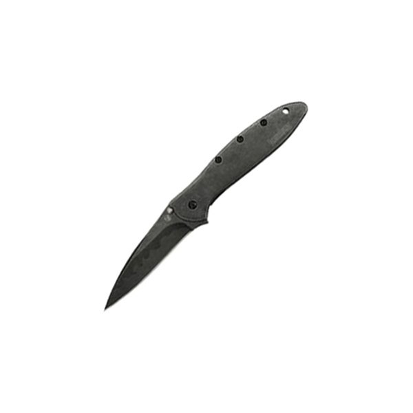 Kershaw® - Leek 3" Composite Blackwash Drop Point Folding Knife