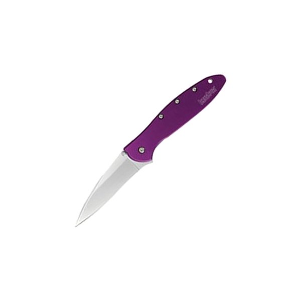 Kershaw® - Leek 3" Silver/Purple Drop Point Folding Knife