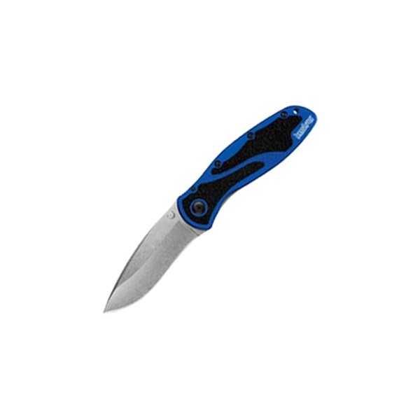 Kershaw® - Blur 3.4" Stonewash/Blue Recurved Folding Knife