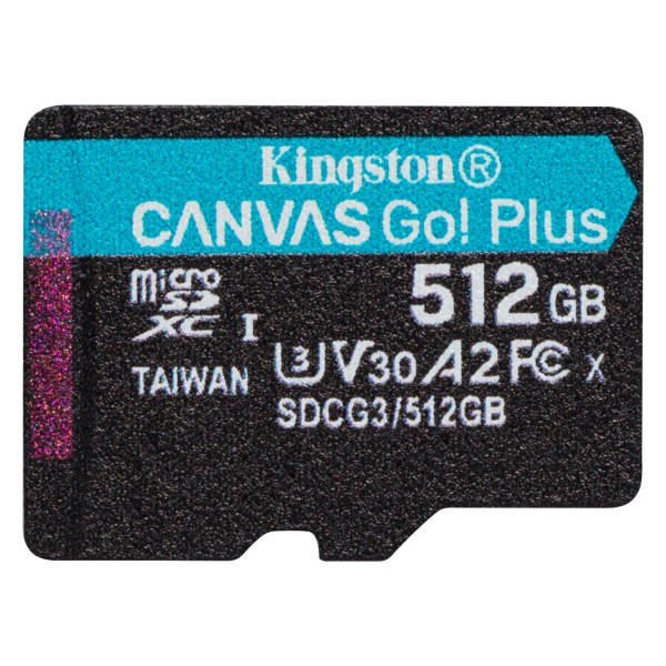 Kingston Sdcg3 512gb Canvas Go Plus 512 Gb Class 10 Uhs I Microsdxc Memory Card With Adapter Recreationid Com