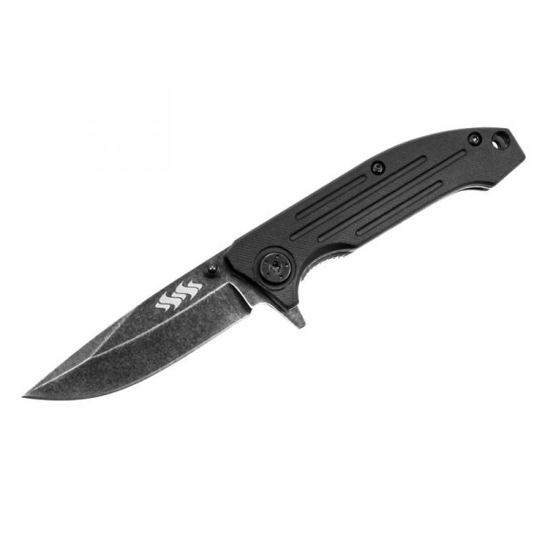 Kuuma® - 3.75" Blackwash Straight Back Automatic Knife
