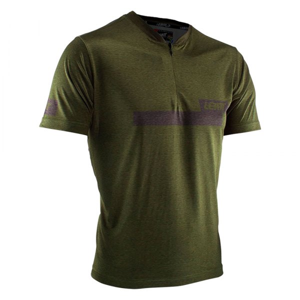 Leatt® - Men's DBX 1.0™ X-Large Forest Short Sleeve Zip Jersey