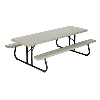 Lifetime® - White Folding Picnic Table