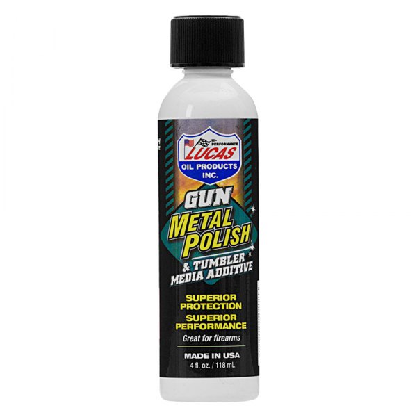 Lucas Oil® - 4 fl. oz. Gun Metal Polish & Tumbler Media Additive Bottles