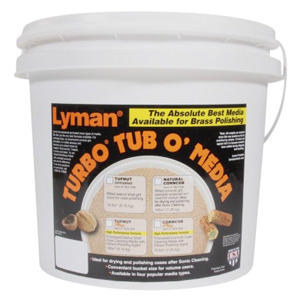 Lyman® 7631335 Tub O'Media Treated Corn Cob Tumbling Media