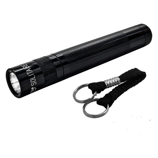 Maglite® - Solitaire™ Black Mini Flashlight and Unity Knife with Keychain