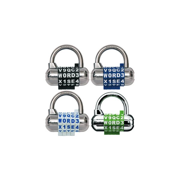 Master Lock® - 2.5" Assorted Combination Padlock with Word Combination Lock