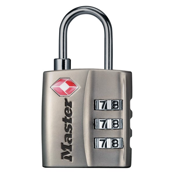 Master Lock® - 1 3/16" Nickel Combination Luggage Lock