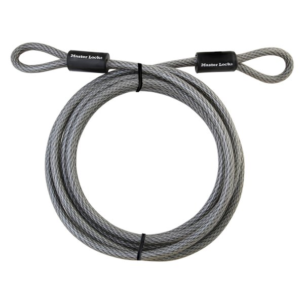 Master Lock® - 15' (10 mm) Gray Looped End Cable