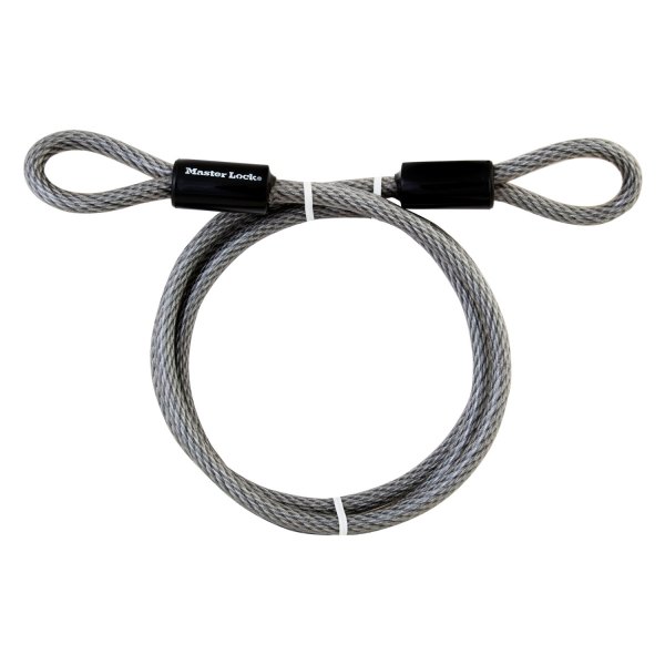 Master Lock® - 6' (10 mm) Gray Looped End Cable