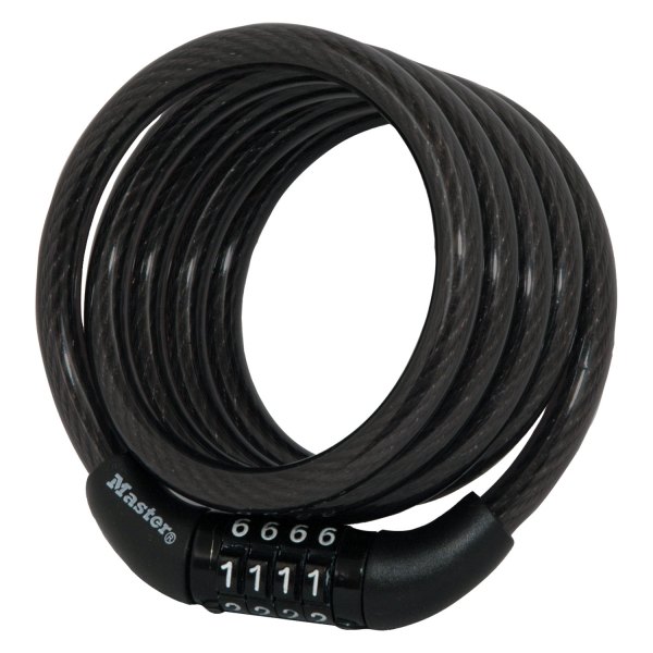 Master Lock® - 4' (8 mm) Black Combination Bike Cable Lock
