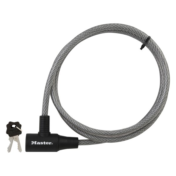 Master Lock® - 6' (10 mm) Gray Keyed Bike Cable Lock