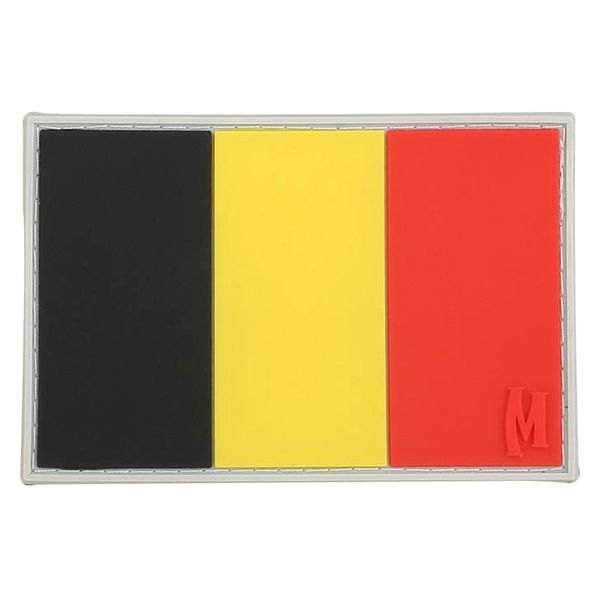 Maxpedition® - Belgium Flag 3" x 2" Full Color PVC Rubber 3D Morale Patch