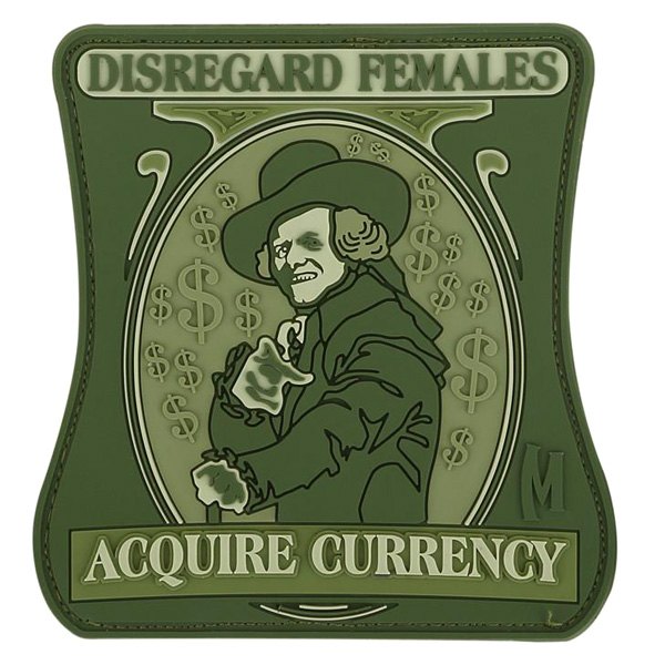 Maxpedition® - "Disregard Females Acquire Currency" 3" x 3" Full Color PVC 3D Morale Patch
