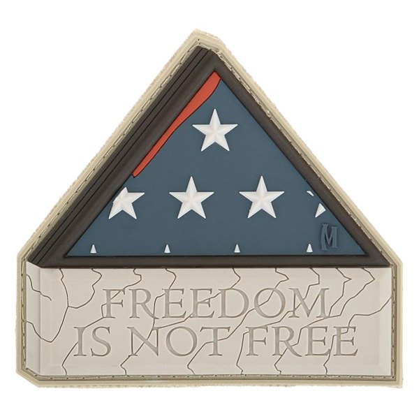Maxpedition® - "Freedom Is Not Free" 3" x 2.8" Arid PVC 3D Morale Patch
