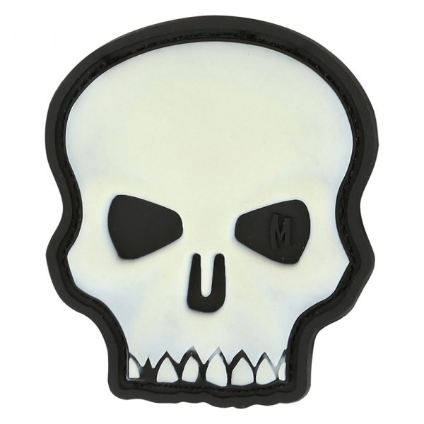 Maxpedition® - Hi Relief Skull 1.7" x 2" Glow PVC 3D Morale Patch