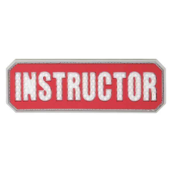 Maxpedition® - "Instructor" 3" x 1" Red PVC 3D Morale Patch