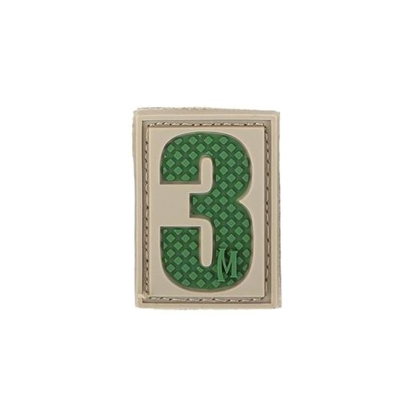 Maxpedition® - Number 3 0.84" x 1.18" Arid PVC 3D Morale Patch