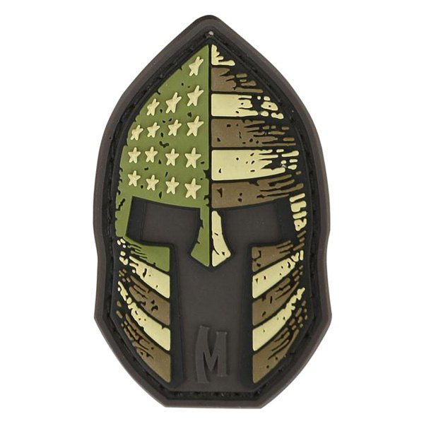 Maxpedition® - Stars and Stripes Spartan Helmet 2" x 1.2" Arid PVC 3D Morale Patch