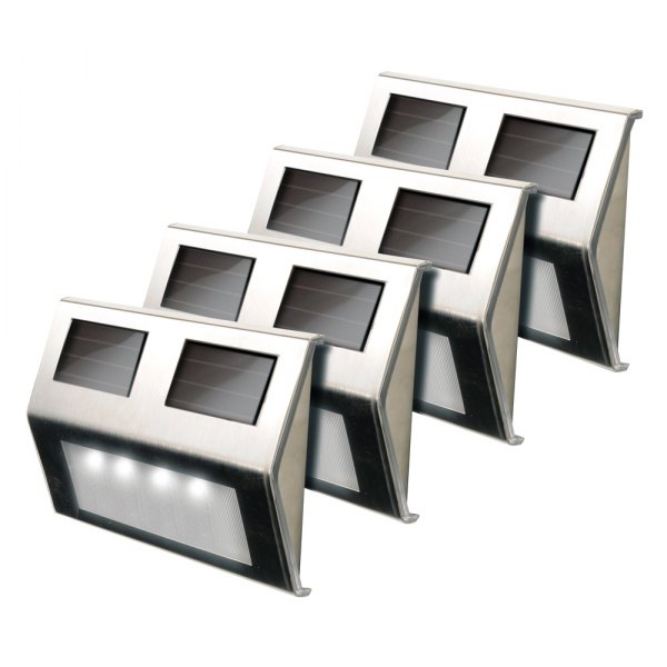 MAXSA® - Solar-Powered Metal Deck Lights