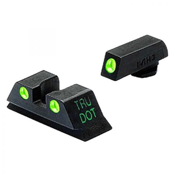 Meprolight® - Tru-Dot™ Glock 17-38 Green Marked Fixed Night Gun Sight Kit