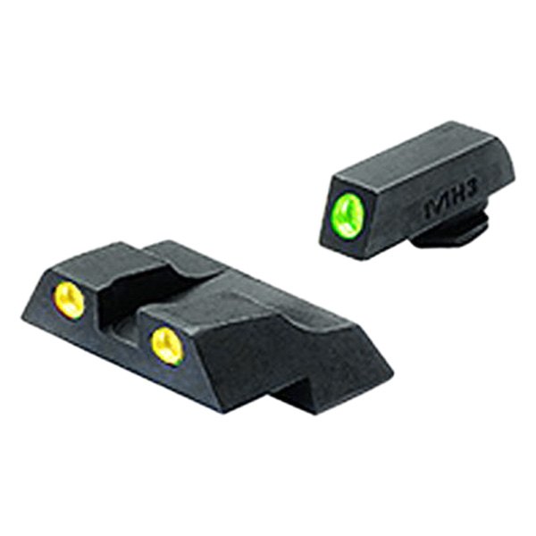 Meprolight® - Tru-Dot™ Glock 26/27 Yellow/Green Marked Fixed Night Gun Sight Kit