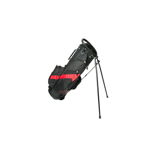 Merchants of Golf® - Tour X SS Black/Red Ultralight Golf Bag with Stand