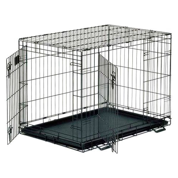 setting up puppy crate