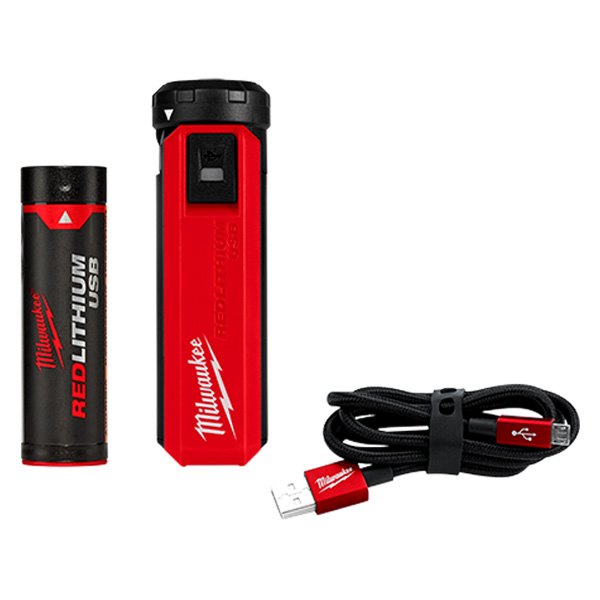 Milwaukee® - REDLITHIUM™ Red Power Bank with USB Cord & Charger