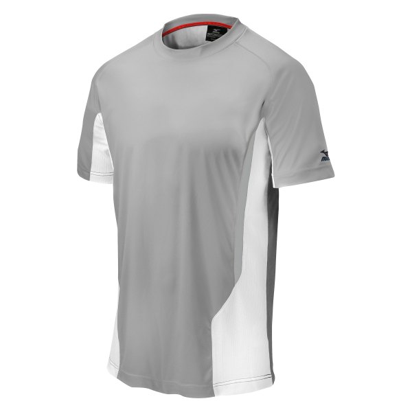 Mizuno® - Youth Elite Small Gray/White T-Shirt