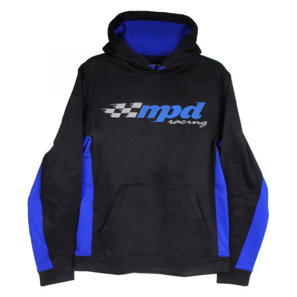 MPD Racing® - Men's Sport Tek™ Large Black/Blue Sweatshirt