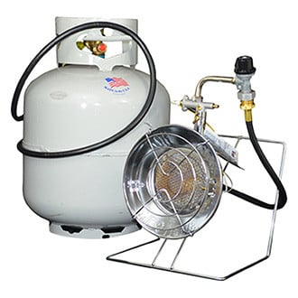 Mr. Heater® - MH15C LP Gas 15,000 BTU Tank Top Single Burner Heater-Cooker for 1 lb. Propane Cylinder