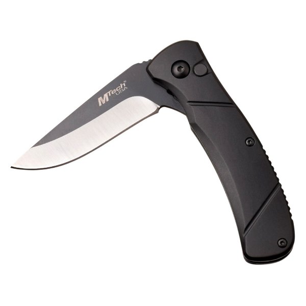 MTech USA® - 2.75" Black Straight Back Folding Knife
