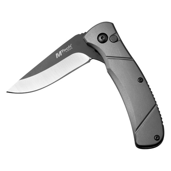 MTech USA® - 2.75" Black/Gray Straight Back Folding Knife