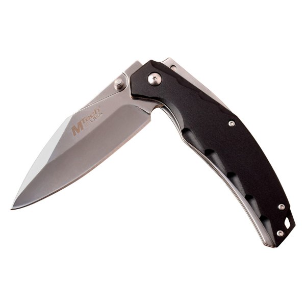 MTech USA® - 3.75" Steel/Black Drop Point Folding Knife