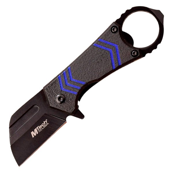 MTech USA® - 1.5" Black/Blue Shipfoot Folding Knife