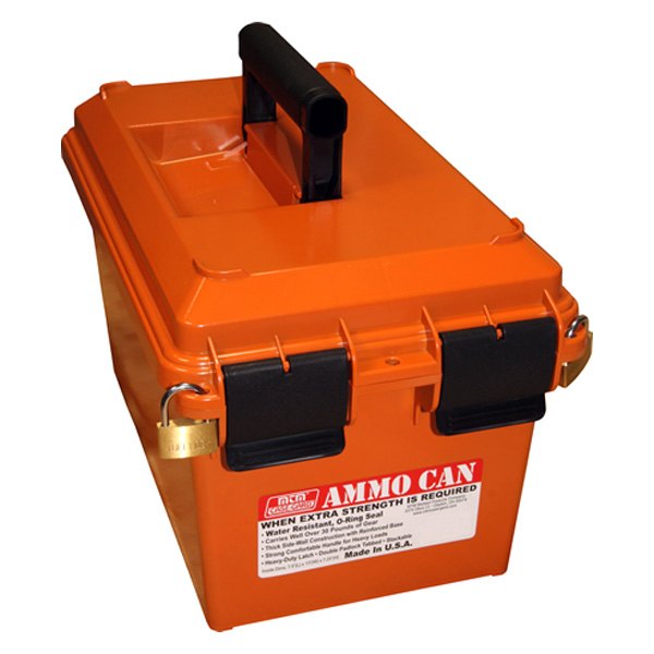 MTM Case-Gard® - 9.3" x 15.3" x 8.8" Orange Ammo Can