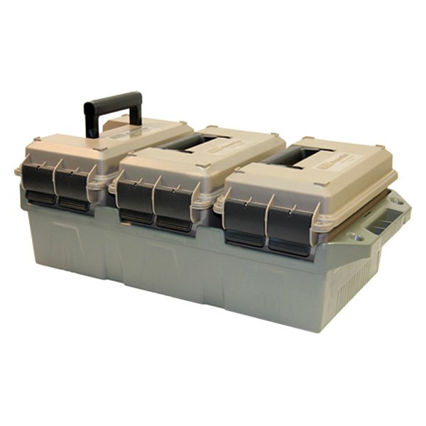 MTM Case-Gard® - .30 13.5" x 25.4" x 8.9" 3-Can Dark Earth Ammo Box