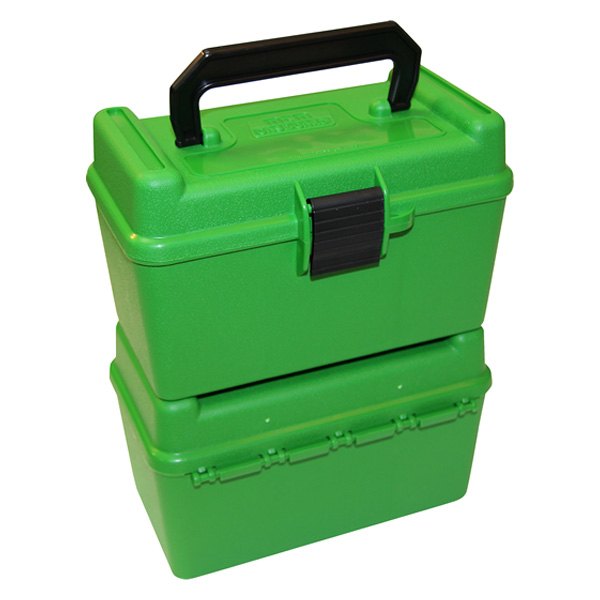 MTM Case-Gard® - H-50 2.90" - 3.75" 50 Rounds Green Ammo Box