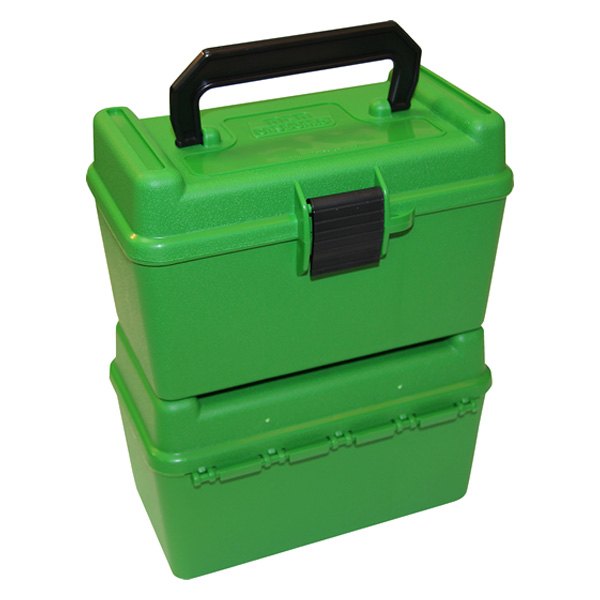 MTM Case-Gard® - H-50 3.60" - 4.30" 50 Rounds Green Ammo Box