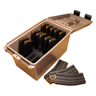 MTM Case-Gard® - AR15 15-Magazine Dark Earth Can