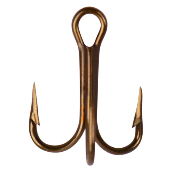 Mustad® - 6/0 Size Bronze Treble Hooks, 25 Pieces
