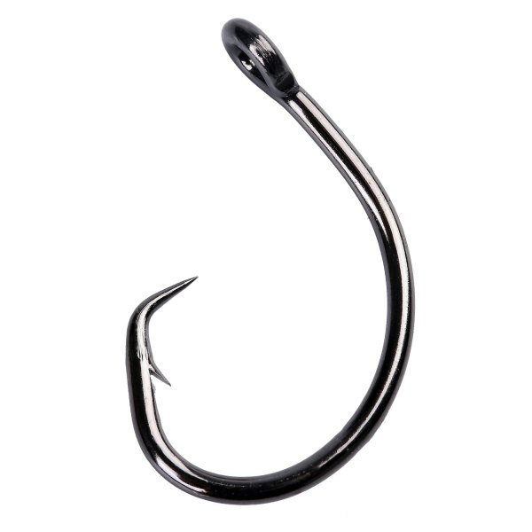 Mustad® - Demon™ Perfect Offset 5/0 Size Black Nickel Circle Hooks, 25 Pieces