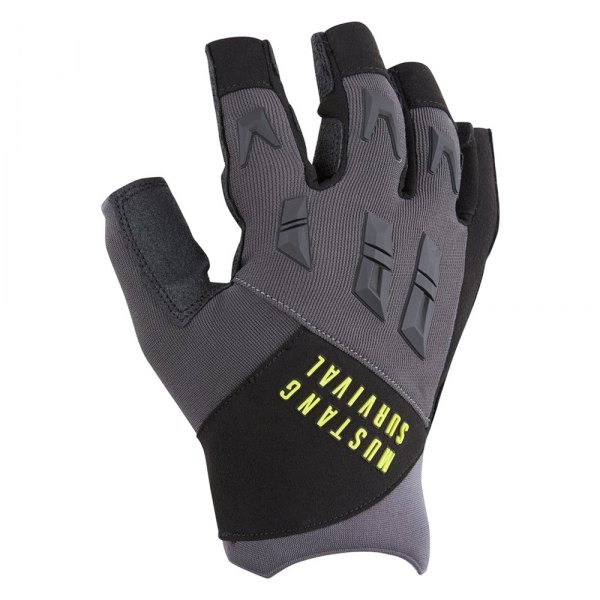 Mustang Survival® - EP 3250 X-Large Gray/Black Synthetic Leather/Nylon Fingerless Gloves